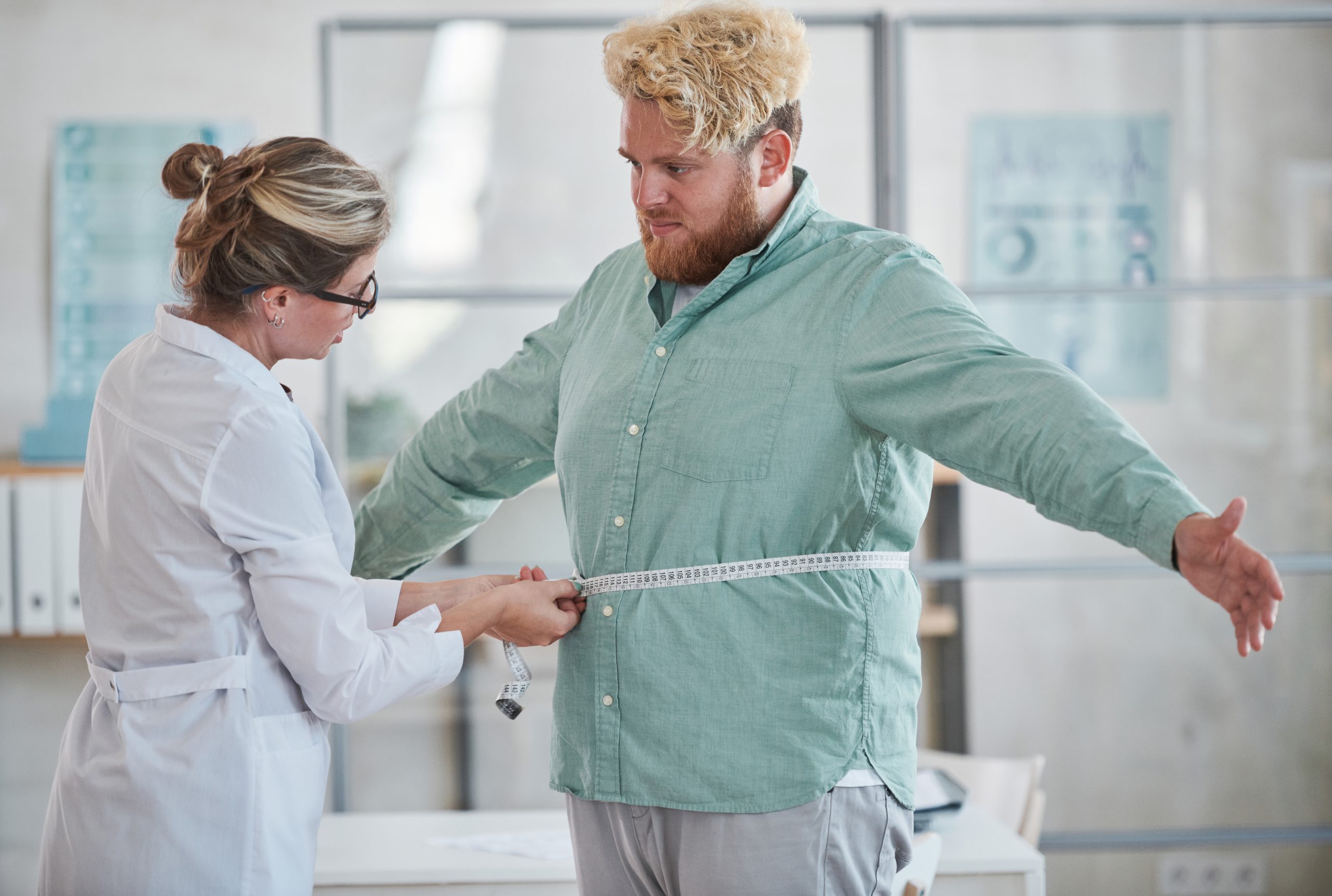 Doctor reviewing a semaglutide treatment plan with a patient