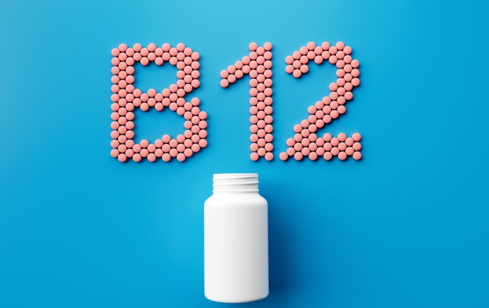 Vitamin B12 injection, a common solution for boosting metabolism and energy levels for weight loss.