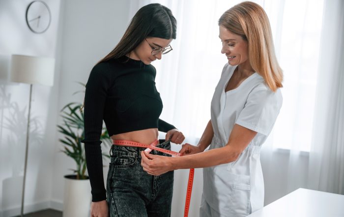 Doctor administering B12 injection for weight loss at Just Lose Weight MD