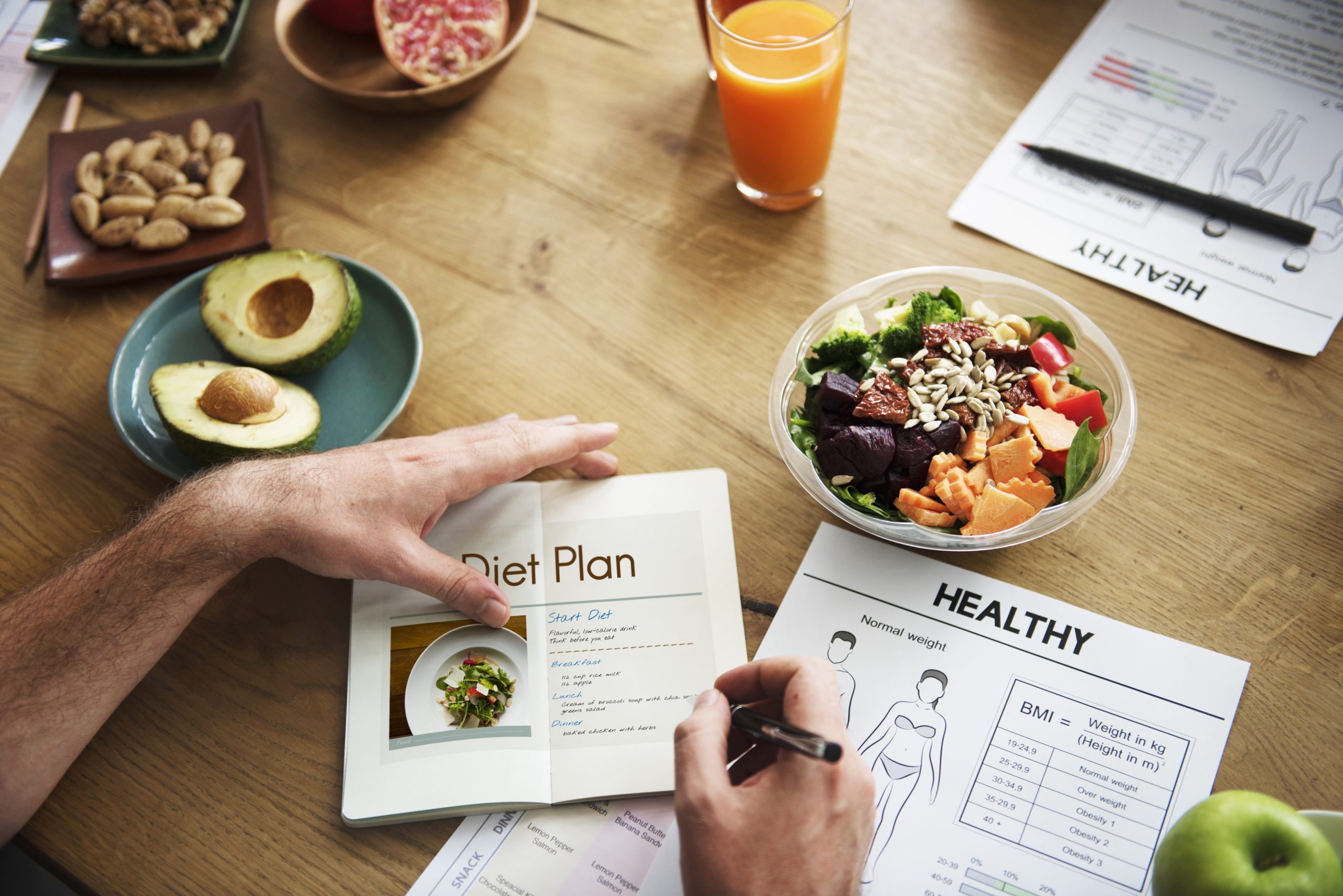 Illustration of HCG diet plans phases and benefits for weight loss