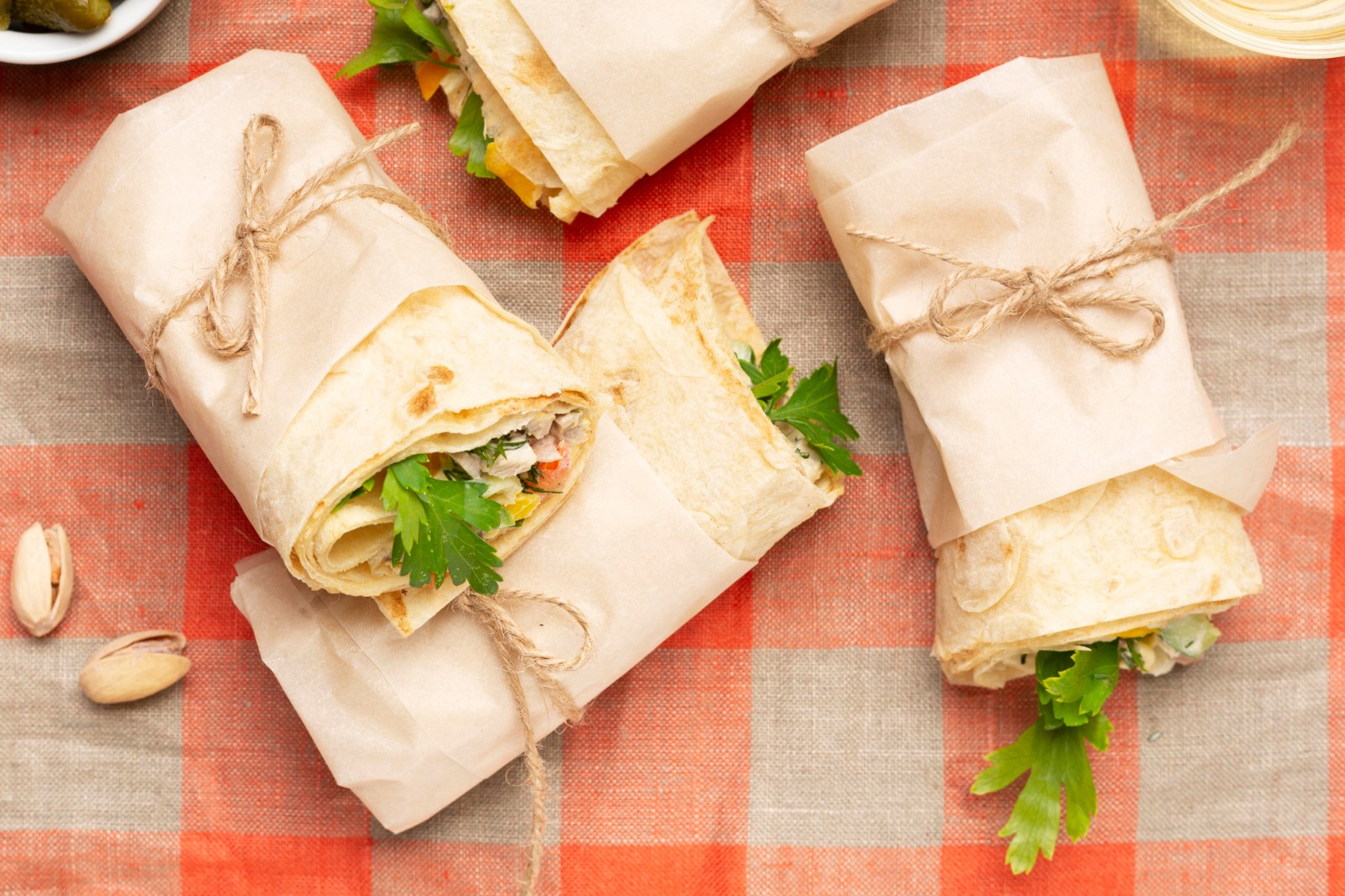 . Whole-Grain Wraps & Veggie Wraps